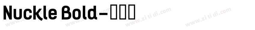 Nuckle Bold字体转换